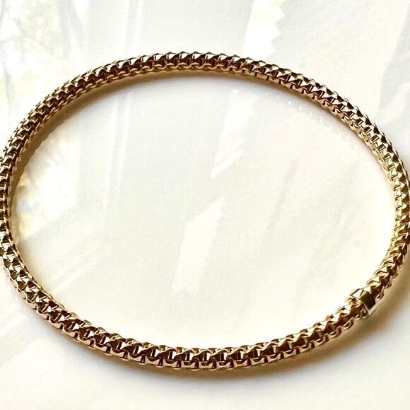 Phillip Gavriel 14K Yellow Gold 3mm Stretch Prosecco Bracelet – Made in Italy - Picture 8 of 9